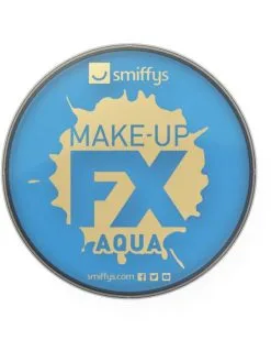 Smiffys Aqua Color Visage Et Corps Bleu Clair