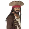 Smiffys Chapeau De Pirate Marron Avec Dreadlocks -Halloween Soldes Boutique chapeau de pirate marron avec dreadlocks