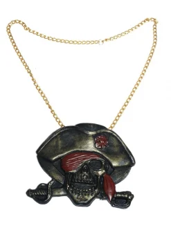 Collier De Pirate Avec Chaine Et Pendentif