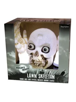 ESPA - Funny Fashion Crâne Avec Mains, Lumière Et Son (décoration D'intérieur Ou D'extérieur)