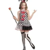 WIDMANN Déguisement Arlequin Fille (robe, Mini-chapeau) -Halloween Soldes Boutique deguisement arlequin fille robe mini chapeau