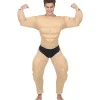 WIDMANN Déguisement Body Builder Homme (combinaison De Muscles Avec Slip) -Halloween Soldes Boutique deguisement body builder homme combinaison de muscles avec slip