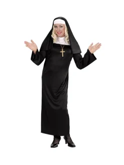 WIDMANN Déguisement Bonne Soeur Mixte (tunique, Coiffe) -Halloween Soldes Boutique deguisement bonne soeur mixte tunique coiffe 1