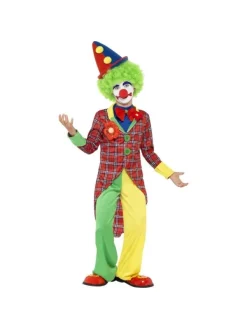 Smiffys Déguisement Clown Enfant (veste, Pantalon Et Fausse Chemise Avec Noeud Papillon)