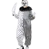 WIDMANN Déguisement Clown Pierrot Tueur Adulte Noir Et Blanc (combinaison) -Halloween Soldes Boutique deguisement clown pierrot tueur adulte noir et blanc combinaison