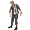 Smiffys Déguisement écolier Zombie, Homme (pantalon, Veste, Fausse Chemise & Cravate) -Halloween Soldes Boutique deguisement ecolier zombie homme pantalon veste fausse chemise cravate