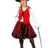 Déguisement élégant De Pirate Pour Fille Complet -Halloween Soldes Boutique deguisement elegant de pirate pour fille complet