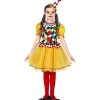 WIDMANN Déguisement Fille Clown (robe Tutu, Mini-chapeau)
