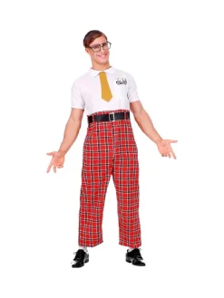 WIDMANN Déguisement Intello Homme (combinaison, Ceinture, Cravate, Lunettes)