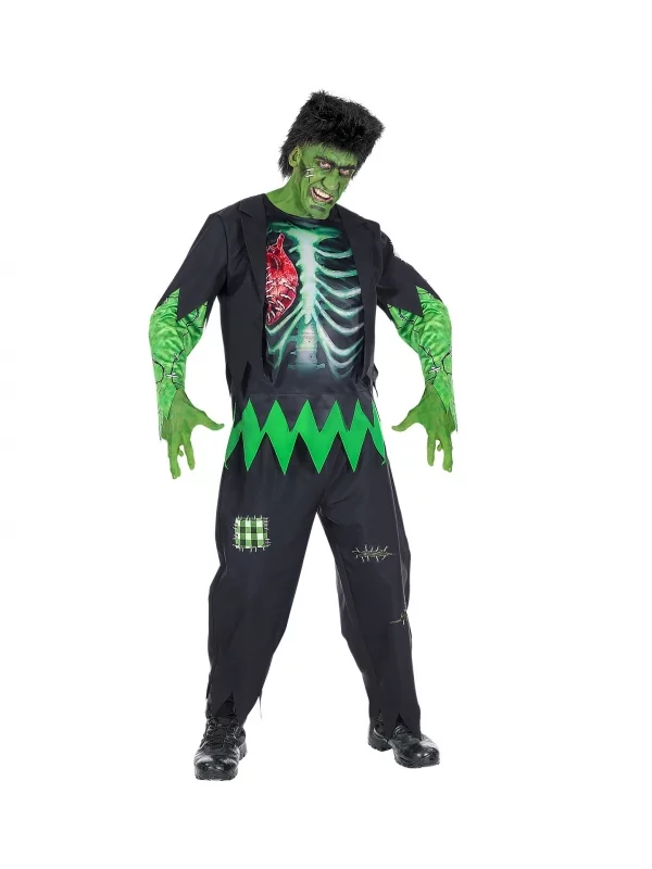 WIDMANN Déguisement Monstre De Laboratoire Homme (veste Avec Chemise, Pantalon, Perruque) 3 WIDMANN Déguisement Monstre De Laboratoire Homme (veste Avec Chemise, Pantalon, Perruque)