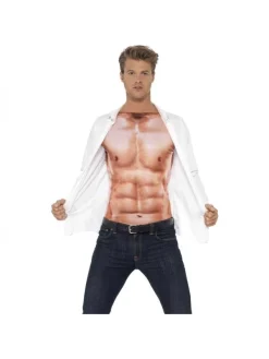 Smiffys Déguisement Muscle Homme (tee-shirt Manches Longues) -Halloween Soldes Boutique deguisement muscle homme tee shirt manches longues 1