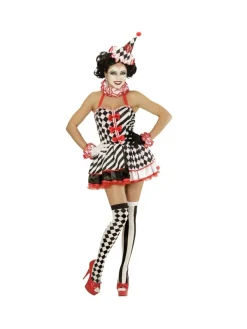 WIDMANN Déguisement Pierrot Femme (robe, Col, Bandeaux De Poignets, Chapeau)