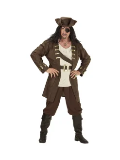 WIDMANN Déguisement Pirate Capitaine Homme (veste, Chemise, Pantalon, Ceinture, Chapeau) -Halloween Soldes Boutique deguisement pirate capitaine homme veste chemise pantalon ceinture chapeau 1