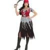 WIDMANN Déguisement Pirate Femme (robe, Bandana) -Halloween Soldes Boutique deguisement pirate femme robe bandana