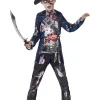 Smiffys Déguisement Pirate Zombie Luxe, Garçon (haut, Pantalon, Tricorne) -Halloween Soldes Boutique deguisement pirate zombie luxe garcon haut pantalon tricorne