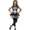 Smiffys Déguisement Robe Squelette Fille, Noir Et Blanc Avec Tutu -Halloween Soldes Boutique deguisement robe squelette fille noir et blanc avec tutu