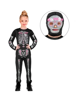 WIDMANN Déguisement Squelette Brillant (combinaison, Masque Avec Capuche) -Halloween Soldes Boutique deguisement squelette brillant combinaison masque avec capuche 1