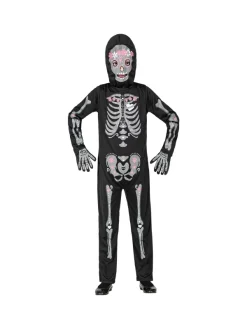 WIDMANN Déguisement Squelette Brillant (combinaison, Masque Avec Capuche) -Halloween Soldes Boutique deguisement squelette brillant combinaison masque avec capuche 2