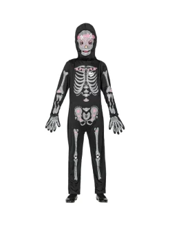 WIDMANN Déguisement Squelette Brillant (combinaison, Masque Avec Capuche) -Halloween Soldes Boutique deguisement squelette brillant combinaison masque avec capuche 3