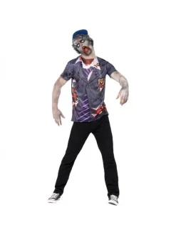 Smiffys Déguisement Zombie Ecolier Homme (tee-shirt, Casquette)