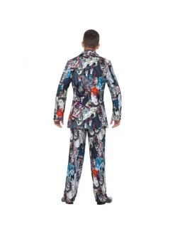 Smiffys Déguisement Zombie Multicolore Ado (veste, Pantalon, Cravate) -Halloween Soldes Boutique deguisement zombie multicolore ado veste pantalon cravate 1