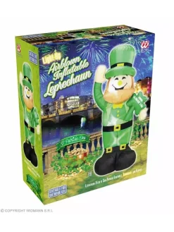 WIDMANN Leprechaun St-Patrick Gonflable & Lumineux 150 Cm - Pour Usage Intérieur Et Extérieur -Halloween Soldes Boutique leprechaun st patrick gonflable lumineux 150 cm pour usage interieur et exterieur 2