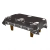 ESPA - Funny Fashion Nappe En Plastique Pirate, Noir Et Blanc (270x136cm)