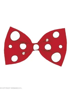 WIDMANN Noeud Papillon Clown Rouge à Pois Blanc