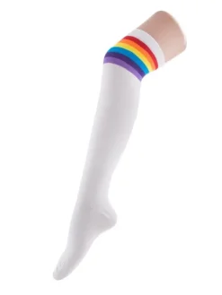ESPA - Funny Fashion Paire De Chaussettes Blanche Et Arc-en-ciel
