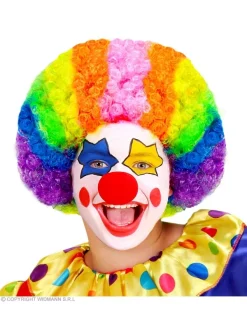 WIDMANN Perruque Clown Multicolore
