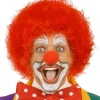 WIDMANN Perruque De Clown Rouge Pour Adulte -Halloween Soldes Boutique perruque de clown rouge pour adulte