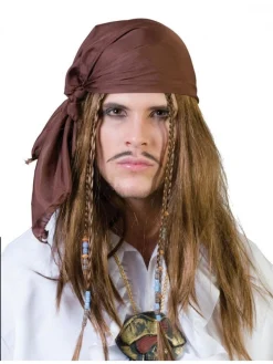 Perruque Pirate Des Caraïbes Avec Bandana