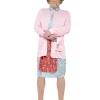 Smiffys Costume Matelassé Mrs Brown, Rose, Robe, Gilet, Perruque, Lunettes, Mouchoir Et Grain De Beauté -Halloween Soldes Boutique product