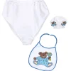 WIDMANN Set Bébé Bleu Adulte (bonnet, Bavoir, Couche Géante) -Halloween Soldes Boutique set bebe bleu adulte bonnet bavoir couche geante