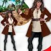 WIDMANN Veste Pirate Femme En Suédine Du S Au XL -Halloween Soldes Boutique veste pirate femme en suedine du s au xl