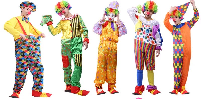 Halloween Soldes Boutique -Halloween Soldes Boutique Costume de spectacle de Clown d halloween pour hommes mascarade de clown Cosplay pour spectacle de